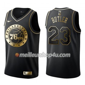 Maillot Basket Homme Philadelphia 76ers Jimmy Butler 23 Nike Noir Gold Edition Swingman